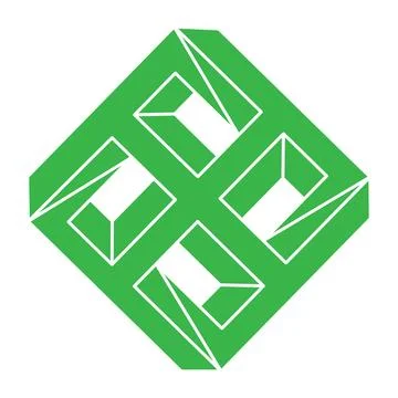 Impossible shapes. Sacred geometry. Optical illusion logo. Abstract eternal Stock Illustration