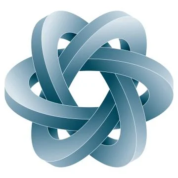 Impossible three circles icon. Stock Illustration