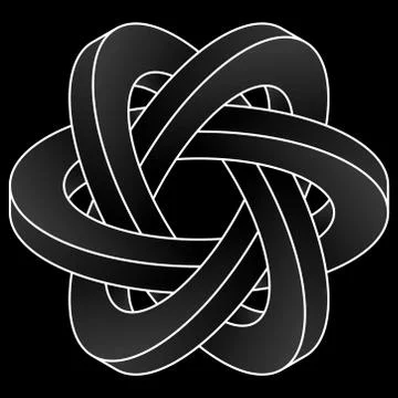 Impossible three circles icon. Stock Illustration