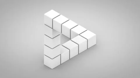 Impossible Triangle Stock Footage 32634148