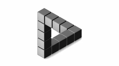 Impossible Triangle Stock Footage 32968378