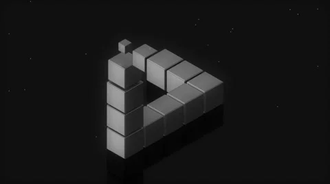 Impossible Triangle Stock Footage 41592059