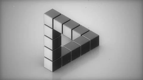 Impossible Triangle Stock Footage 41651158