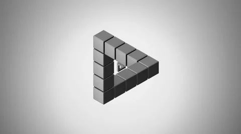 Impossible Triangle Stock Footage 45025678