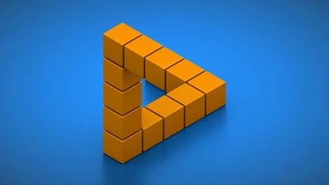 Impossible Triangle Stock Footage 121312440