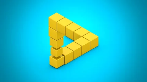 Impossible Triangle Video stock 131782029