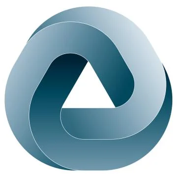 Impossible triangular icon. 스톡 일러스트