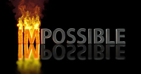 Impossible turns to possible, 3D animation Stock-Footage 101936606