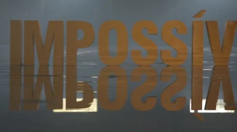 Impossible word Stock Footage 61697015