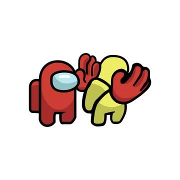 Impostor snap neck, Among Us game characters, vector illustration Stock Illustration