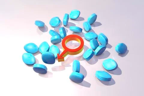Impotence treatment concept Stock Illustration
