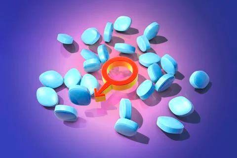 Impotence treatment concept イラスト素材