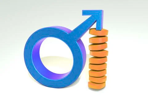Impotence treatment concept Illustrazione stock