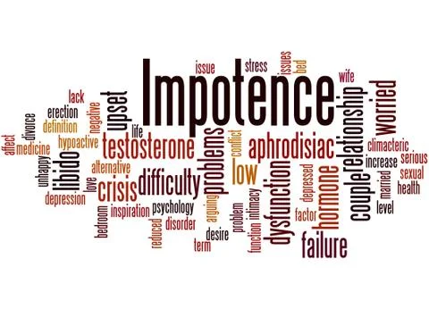 Impotence, word cloud concept 2 Illustrazione stock