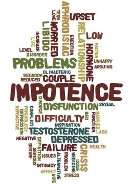 Impotence, word cloud concept Illustrazione stock