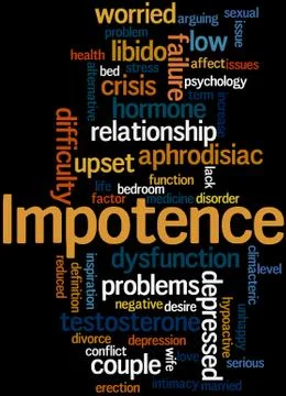Impotence, word cloud concept Illustrazione stock