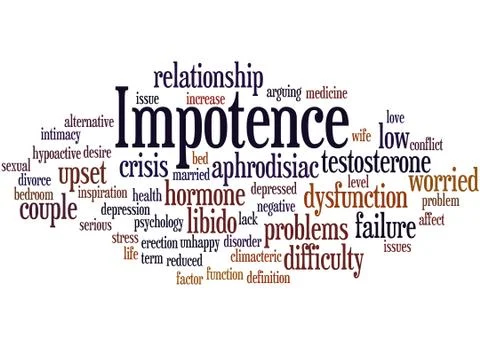 Impotence, word cloud concept イラスト素材