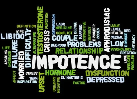 Impotence, word cloud concept イラスト素材