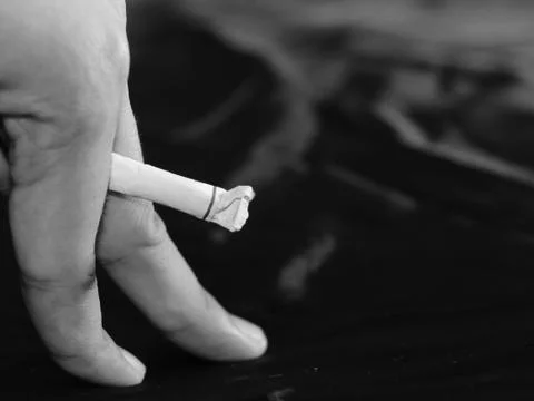 Impotency caused by cigarettes Foto stock