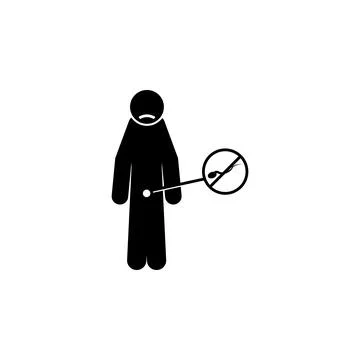 Impotent, infertility icon. Element of human pain icon for mobile concept and Illustrazione stock