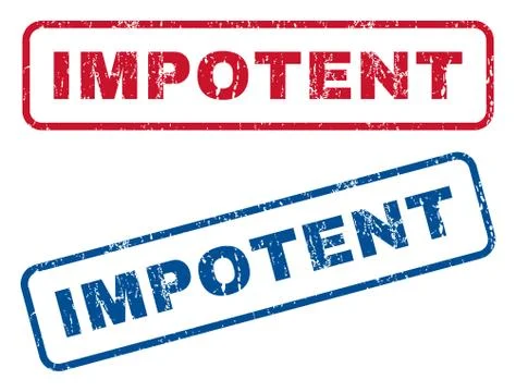 Impotent Rubber Stamps Stock Illustration