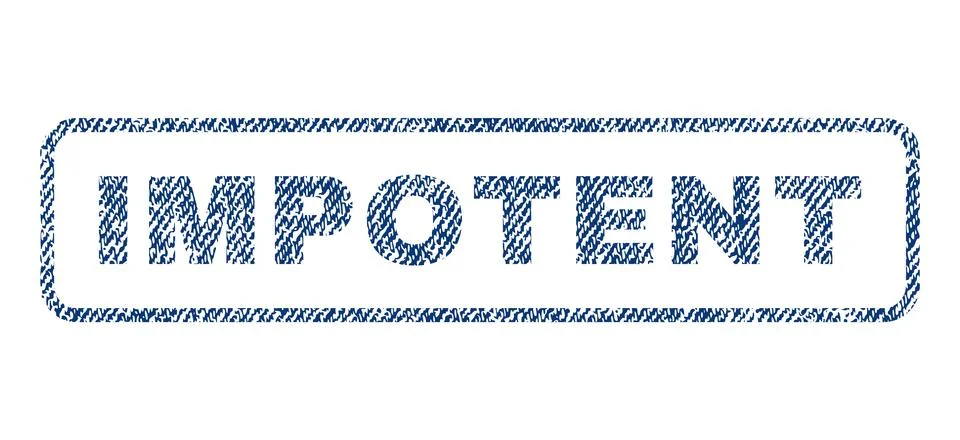 Impotent Textile Stamp Illustrazione stock