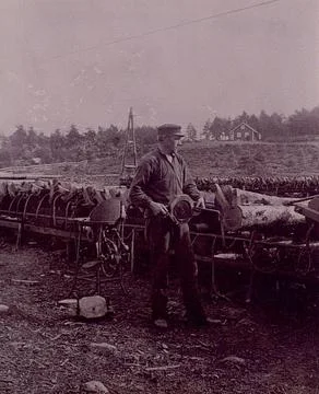 The impregnation array of Bolmen. Probably around 1915. Copyright: xpiemag... Foto stock
