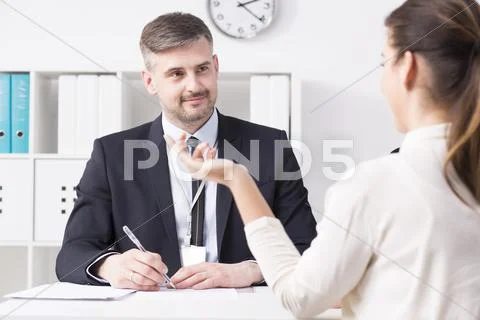 Impressed by her involvement Stock Photos