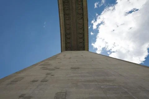 Impression of the A13 Highway from the gound  running from Innsbruck to Brenn Stock Photos