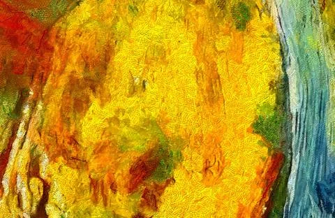 Impression color mix abstract texture art. Artistic bright background. Oil. Stock Illustration