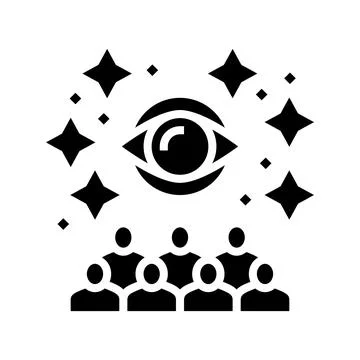 Impression management glyph icon vector illustration Illustration