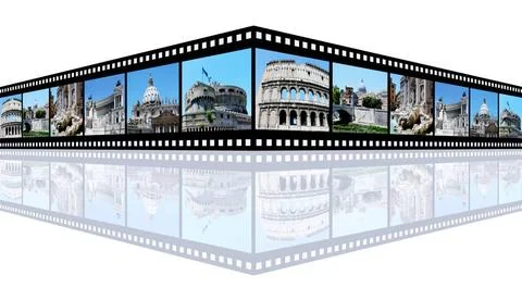  Impressionen von Rom Computergenerierte 3D Illustration mit Impressionen ... Foto stock