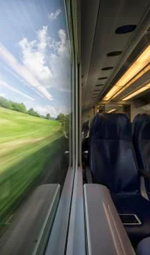 Impressionist photography from the train Foto stock