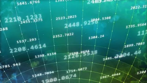 Impressive 3D illustration of the computer networl covering the surface with  Illustrazione stock