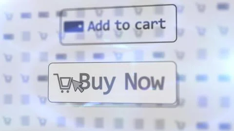 Impressive  3D rendering  of a white internet shop screen with such inscripti Stock-Illustration