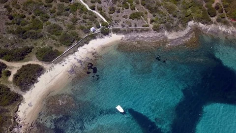 Impressive aerial view of the coast of sos aranzos 動画素材 111422985