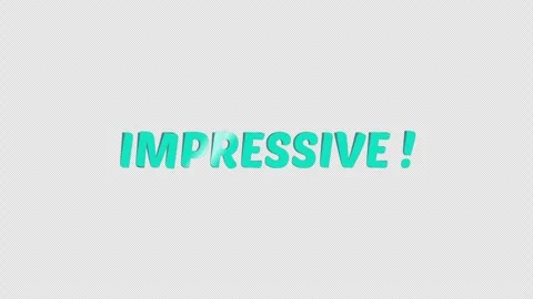 Impressive animated waving text with transparent alpha background. Stock Footage 316784974