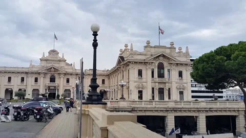 Impressive architecture of the historic building. Stock Footage 146849523