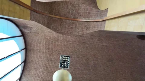 Impressive ceiling in a station in Rome Stock Footage 261210105