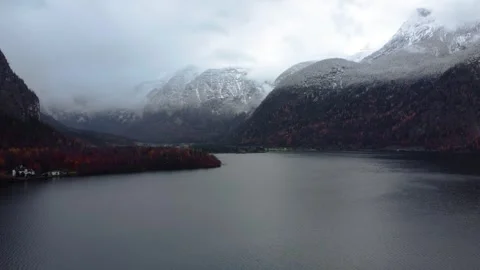 An impressive drone video of Hallstatt, Austria Stock Footage 280044765