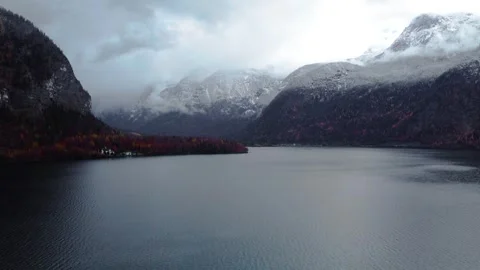 An impressive drone video of Hallstatt, Austria Stock Footage 280045679