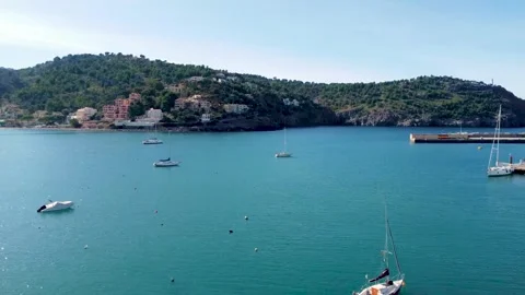 An impressive drone video of Palma de Mallorca Stock Footage 279994264