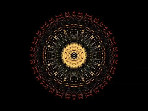 İmpressive Esoteric Mandala Stock Illustration