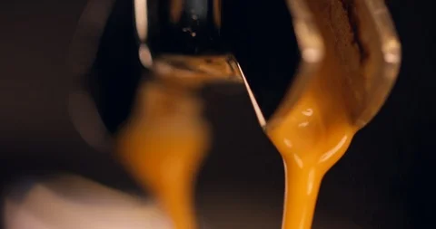 Impressive Espresso Machine Making A Hot Cup Of Coffee Into A Mug  Vidéo 113348970