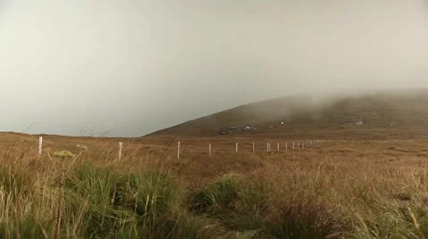 Impressive fast moving clouds, mountain top 스톡 동영상 45076236