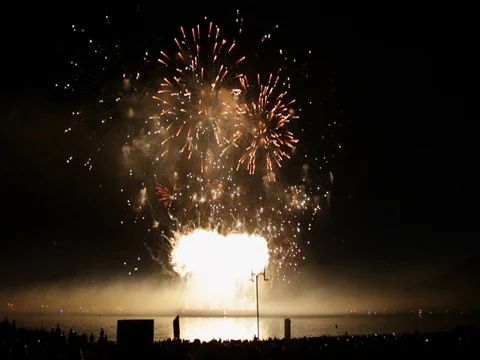 Impressive firework background concept new year Stock Footage 78203686
