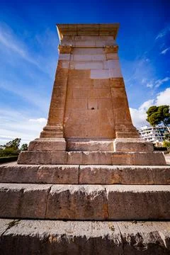 Impressive Front View of the Hercules Tower Stock Photos