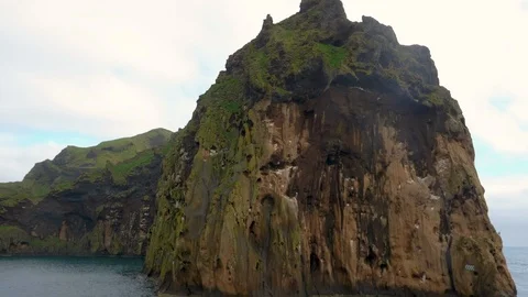 Impressive Icelandic cliff Stock Footage 102411399