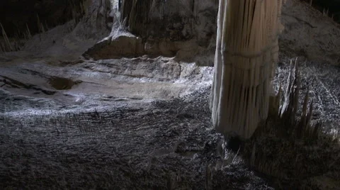 Impressive Image Of Grand Limestone Pillar Stock Footage 50008288