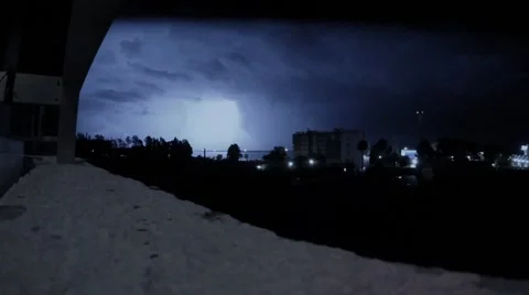 Impressive  lightning in Cyprus Stock Footage 67604294